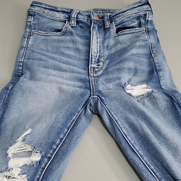 AMERICAN Eagle next level stretch size 2 highest rise jeggings - Picture 5 of 8